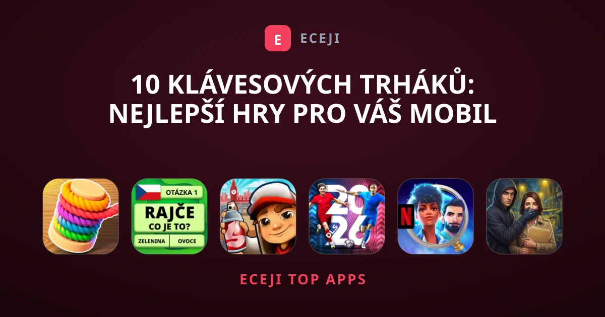 10 Klávesových Trháků: Nejlepší Hry Pro Váš Mobil